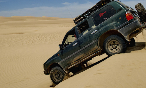 Video. Desert Atacama. On the route of the Dakar rally. Peru.