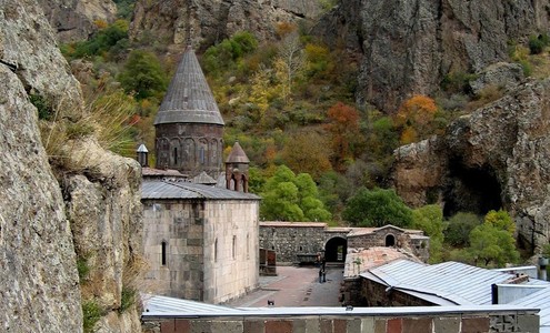 Video. Monastery Gegard. Armenia.
