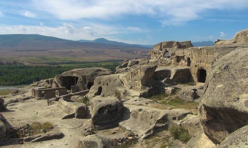Video. The ancient cave city of Uplistsikhe. Gori. Georgia.