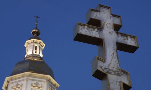 Spring in Diveyevo. Holy Trinity-Saint Seraphim-Diveyevo Monastery. Russia. 4K.